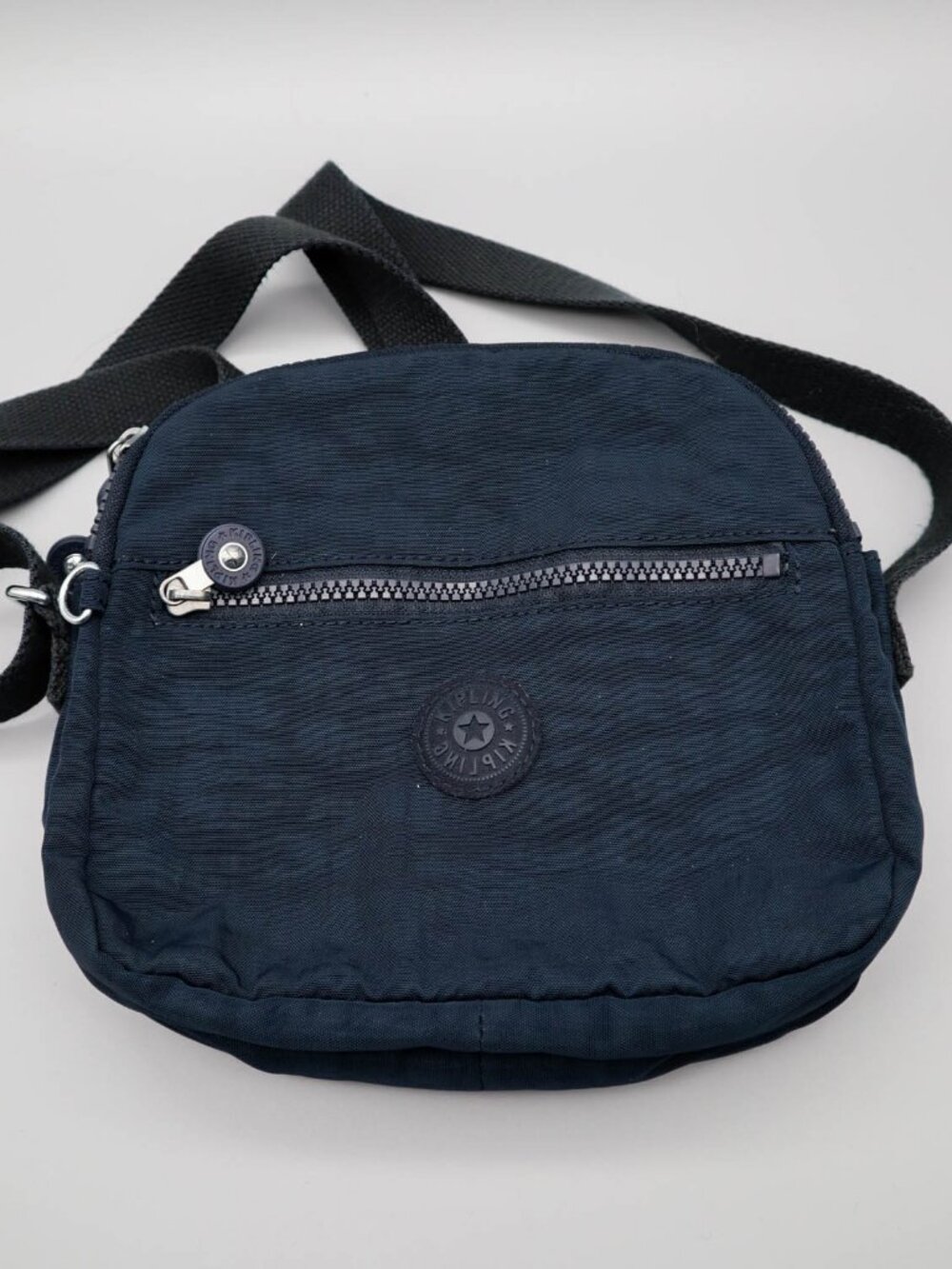 Kipling Keefe Women's Crossbody Bag Purse Nylon Travel True Blue Tonal Navy